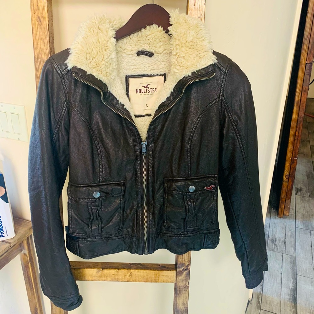 Hollister Leather jacket